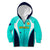 Personalised Australia Soccer Kid Hoodie Matildas Sporty Turquoise Version - Wonder Print Shop