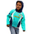 Personalised Australia Soccer Kid Hoodie Matildas Sporty Turquoise Version - Wonder Print Shop