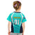 Personalised Australia Soccer Kid T Shirt Matildas Sporty Turquoise Version - Wonder Print Shop