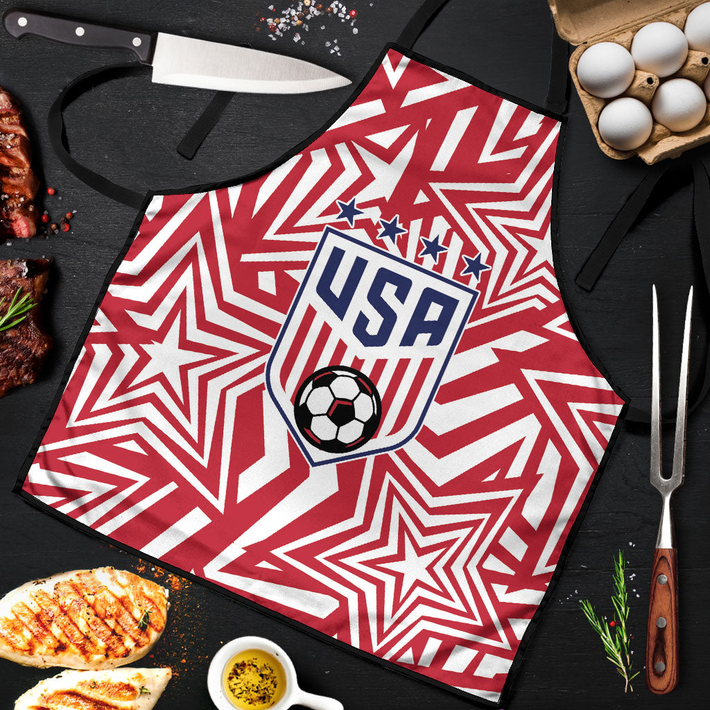 Soccer 2026 USA Apron Red Star Stylized