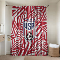 Soccer 2026 USA Bathroom Set Red Star Stylized