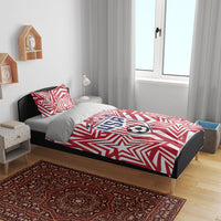 Soccer 2026 USA Bedding Set Red Star Stylized
