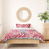Soccer 2026 USA Bedding Set Red Star Stylized