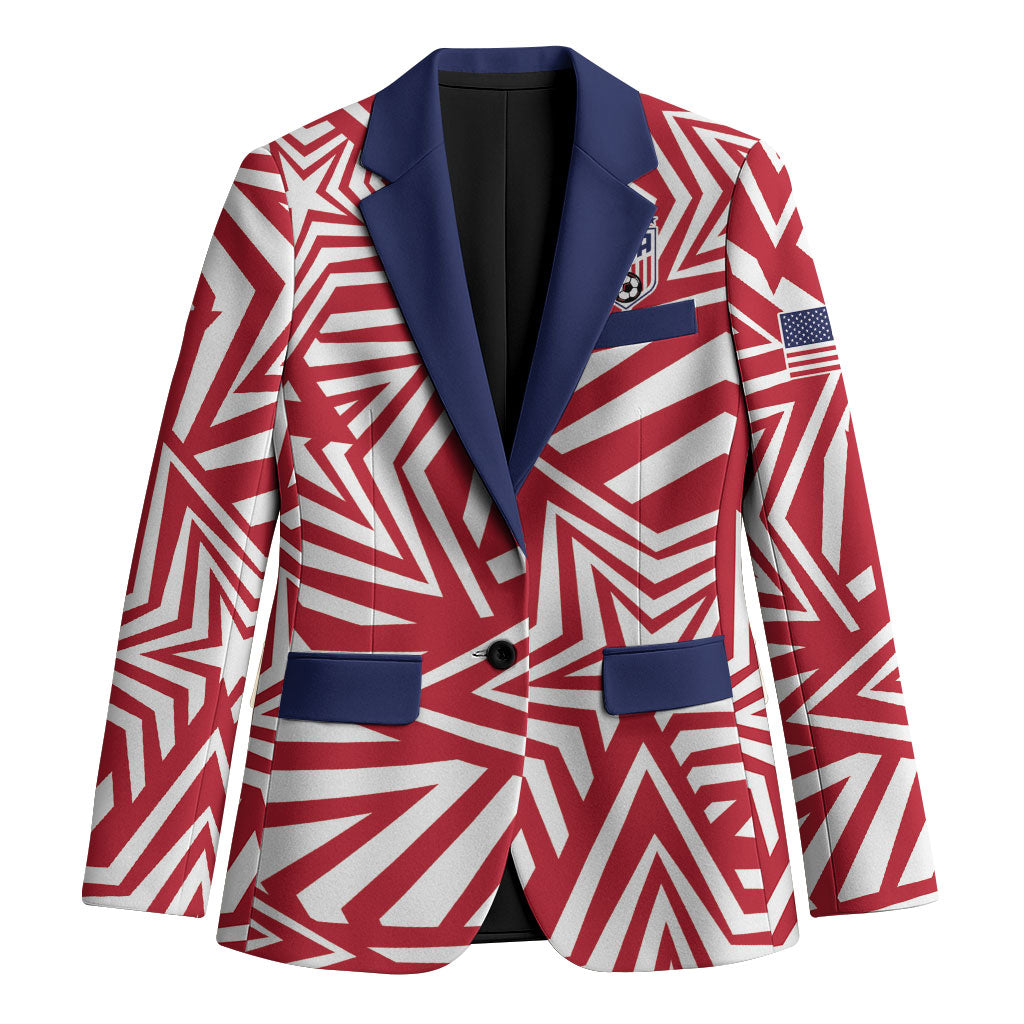 Custom Soccer 2026 USA Blazer Red Star Stylized