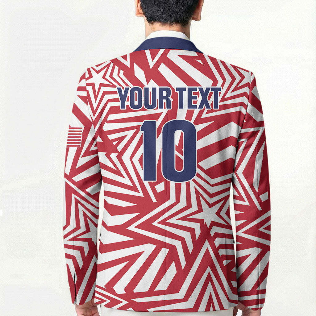 Custom Soccer 2026 USA Blazer Red Star Stylized