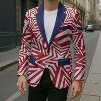 Custom Soccer 2026 USA Blazer Red Star Stylized