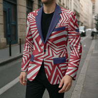 Custom Soccer 2026 USA Blazer Red Star Stylized