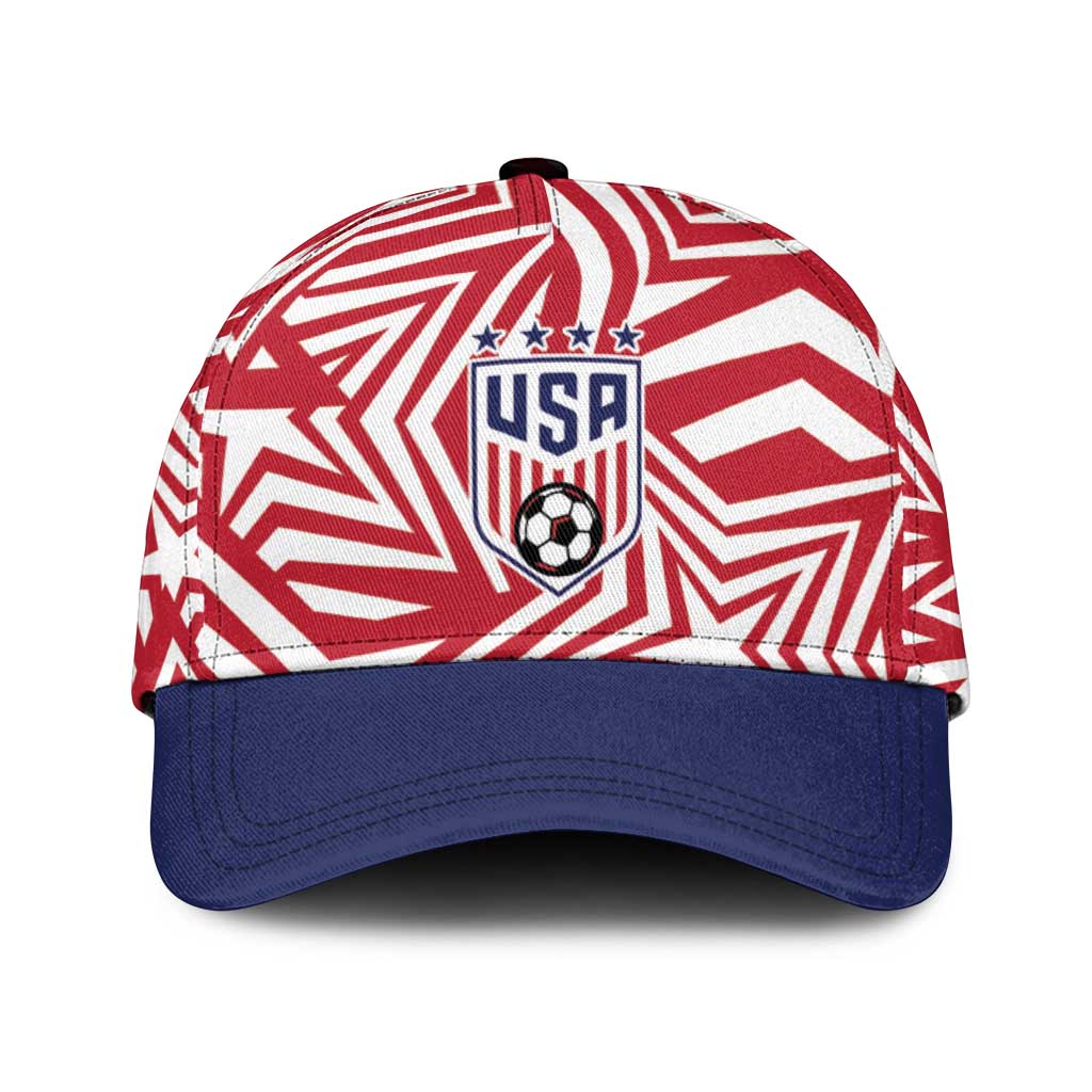 Soccer 2026 USA Classic Cap Red Star Stylized