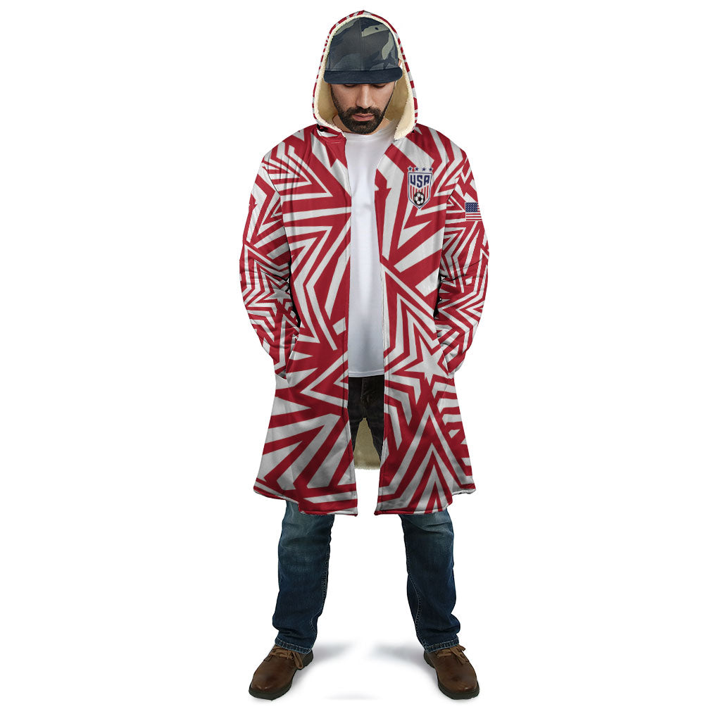 Custom Soccer 2026 USA Cloak Red Star Stylized