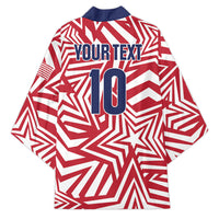 Custom Soccer 2026 USA Kimono Red Star Stylized