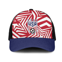 Soccer 2026 USA Mesh Trucker Cap Red Star Stylized