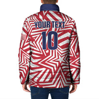 Custom Soccer 2026 USA Padded Jacket Red Star Stylized