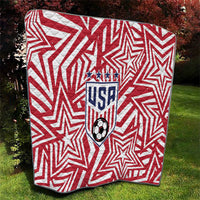 Soccer 2026 USA Quilt Red Star Stylized