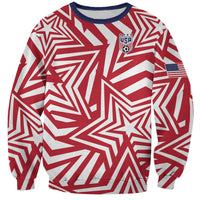 Custom Soccer 2026 USA Sweatshirt Red Star Stylized