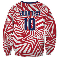 Custom Soccer 2026 USA Sweatshirt Red Star Stylized