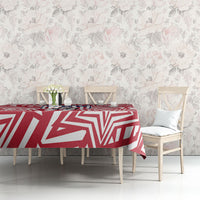 Soccer 2026 USA Tablecloth Red Star Stylized