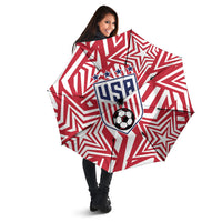 Soccer 2026 USA Umbrella Red Star Stylized