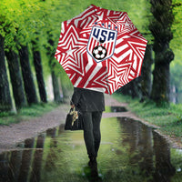 Soccer 2026 USA Umbrella Red Star Stylized