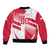 Custom Volleyball 2026 Poland 3rd Champions Sleeve Zip Bomber Jacket