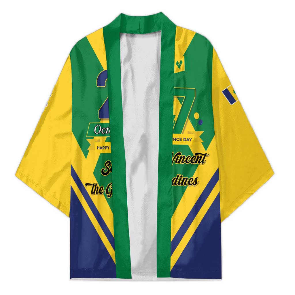 Saint Vincent and the Grenadines Independence Day Kimono Simple Style - Wonder Print Shop