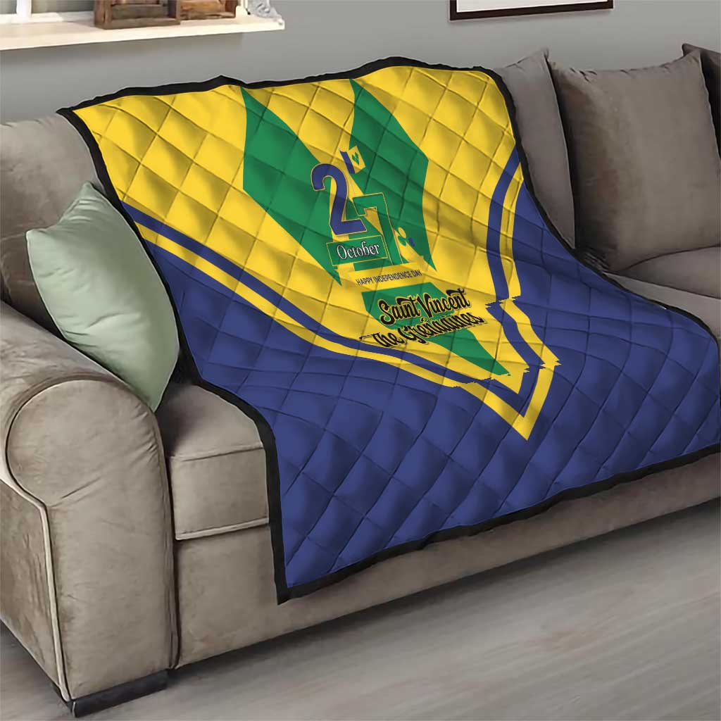 Saint Vincent and the Grenadines Independence Day Quilt Simple Style - Wonder Print Shop