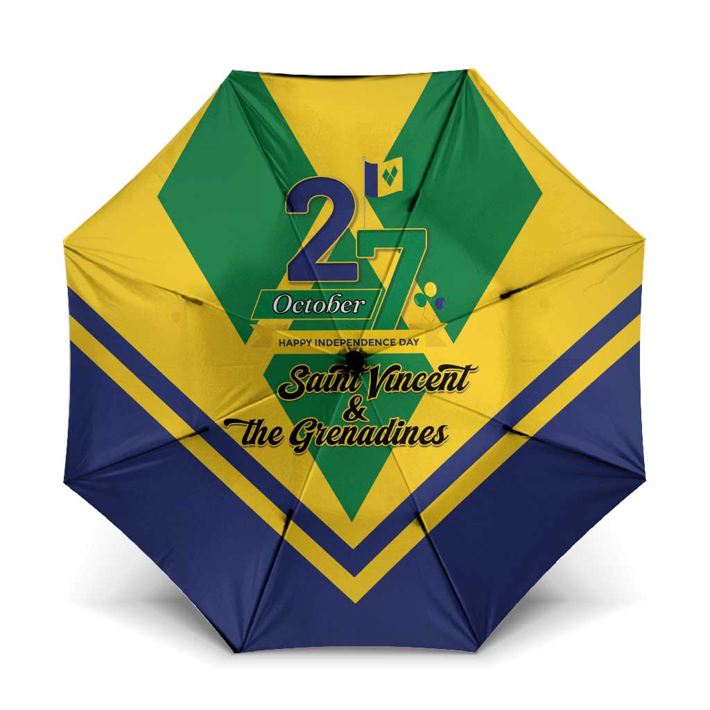 Saint Vincent and the Grenadines Independence Day Umbrella Simple Style - Wonder Print Shop