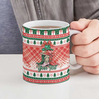 Personalized Cowgirl Boots Howdy Christmas Ceramic Mug Western Christmas - Wonder Print Shop