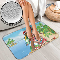 Hawaii Santa Parrot Christmas Bathroom Set Summer Vibe - Wonder Print Shop
