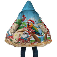 Personalized Hawaii Santa Parrot Christmas Cloak Summer Vibe - Wonder Print Shop