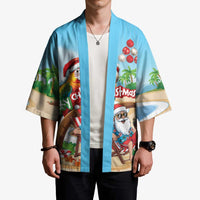 Personalized Hawaii Santa Parrot Christmas Kimono Summer Vibe - Wonder Print Shop