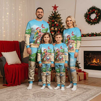 Personalized Hawaii Santa Parrot Christmas Pajama Set Summer Vibe - Wonder Print Shop