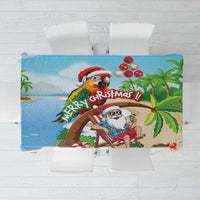 Hawaii Santa Parrot Christmas Tablecloth Summer Vibe - Wonder Print Shop
