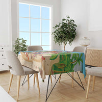 Hawaii Santa Parrot Christmas Tablecloth Summer Vibe - Wonder Print Shop