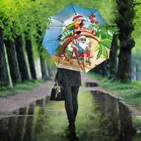 Hawaii Santa Parrot Christmas Umbrella Summer Vibe - Wonder Print Shop