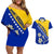 Bosnia and Herzegovina Independence Day Couples Matching Off Shoulder Short Dress and Hawaiian Shirt Bosna i Hercegovina Lily - Wonder Print Shop