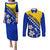 Bosnia and Herzegovina Independence Day Couples Matching Puletasi and Long Sleeve Button Shirt Bosna i Hercegovina Lily - Wonder Print Shop