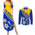 Bosnia and Herzegovina Independence Day Couples Matching Summer Maxi Dress and Long Sleeve Button Shirt Bosna i Hercegovina Lily - Wonder Print Shop