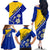 Bosnia and Herzegovina Independence Day Family Matching Off Shoulder Long Sleeve Dress and Hawaiian Shirt Bosna i Hercegovina Lily - Wonder Print Shop