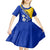 Bosnia and Herzegovina Independence Day Kid Short Sleeve Dress Bosna i Hercegovina Lily - Wonder Print Shop