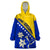 Bosnia and Herzegovina Independence Day Wearable Blanket Hoodie Bosna i Hercegovina Lily - Wonder Print Shop