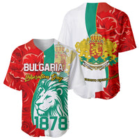 Pair of baseball jerseys, one red/green lion 1878 front, one white back with gold crest