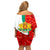 Bulgaria Liberation Day Family Matching Off Shoulder Short Dress and Hawaiian Shirt Lion With Rose Flag Style - Wonder Print Shop