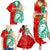 Bulgaria Liberation Day Family Matching Summer Maxi Dress and Hawaiian Shirt Lion With Rose Flag Style - Wonder Print Shop