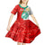 Bulgaria Liberation Day Kid Short Sleeve Dress Lion With Rose Flag Style - Wonder Print Shop