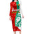 Bulgaria Liberation Day Long Sleeve Bodycon Dress Lion With Rose Flag Style - Wonder Print Shop