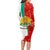 Bulgaria Liberation Day Long Sleeve Bodycon Dress Lion With Rose Flag Style - Wonder Print Shop