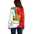 Bulgaria Liberation Day Off Shoulder Sweater Lion With Rose Flag Style - Wonder Print Shop