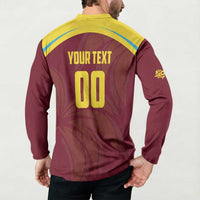Custom Cricket 2026 West Indies Button Sweatshirt Windies Go Champions