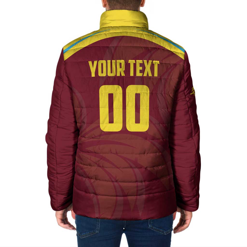 Custom Cricket 2026 West Indies Padded Jacket Windies Go Champions