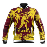 Custom Cricket 2026 West Indies Baseball Jacket WI Tropical Version